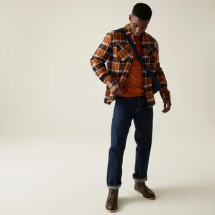 Regatta Koszula męska Spennith Shacket Brązowy, Cotton, Rozmiar: S - Koszule męskie - miniaturka - grafika 1