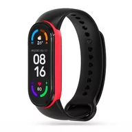 Akcesoria do smartwatchy - Pasek TECH-PROTECT IconBand do Xiaomi Mi Smart Band 5/6/6 NFC/7 Czarno-czerwony - miniaturka - grafika 1