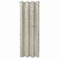 Zasłony - Zasłona welurowa 140x250 beż szampan na przelotkach Eurofirany - miniaturka - grafika 1