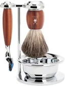 Akcesoria do golenia męskie - Mühle Vivo Zestaw z maszynką, pędzlem i miską do golenia - miniaturka - grafika 1