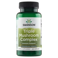 Suplementy naturalne - SWANSON Triple Mushroom Standardized Complex (Shiitake, Reishi Maitake) 60 Kapsułek - miniaturka - grafika 1