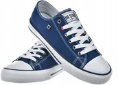 Trampki damskie - Damskie trampki Big Star tenisówki NN274653 granat 37 - miniaturka - grafika 1