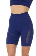 Spodnie sportowe damskie - LB10440 krótkie legginsy damskie GYM, Kolor ciemnoniebieski, Rozmiar S, Brubeck - miniaturka - grafika 1