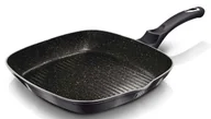 Patelnie - Aluminiowa patelnia grillowa z powłoką granitową H5-M62 - miniaturka - grafika 1