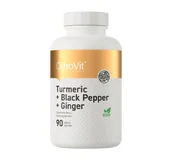 Suplementy naturalne - Ostrovit Turmeric + Black Pepper + Ginger - 90 tabletek - miniaturka - grafika 1