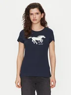 Koszulki i topy damskie - Mustang T-Shirt Loa 1016136 Granatowy Slim Fit - miniaturka - grafika 1