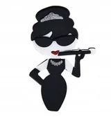 Broszki - BROCHA, PRZYPINKA, BROSZKA, PLAKIETKA - Hepburn Śniadanie u Tiffany'ego - miniaturka - grafika 1