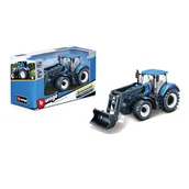 Samochody i pojazdy dla dzieci - Bburago Traktor Ładowarka Łyżka Model 1:43 New Hol - miniaturka - grafika 1
