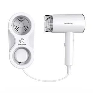 Suszarka hotelowa do włosów z uchwytem mocującym Warmtec RZ130 1300 W biała - Suszarki do rąk i włosów - miniaturka - grafika 1