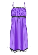 Piżamy damskie - HALKA LILI SATYNA FIOLET - D Karen - miniaturka - grafika 1