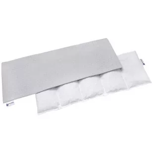 MEDI PARTNERS Termofor z pestek wiśni 5 komorowy Wafel 20x60 cm Szary - >>> DARMOWA od 99zł <<<- - Termofory - miniaturka - grafika 1