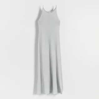 Sukienki - Reserved - Sukienka z metalizowaną nitką - Srebrny - grafika 1