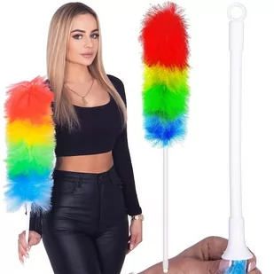 Szczotka do kurzu i pajęczyn 60 cm długa miotełka multikolor - Miotły, szufle, mopy - miniaturka - grafika 1