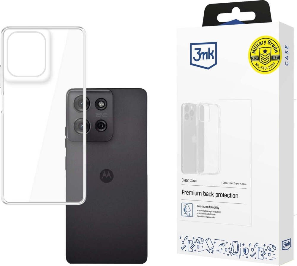 Фото - Чохол 3mk Clear Case pro Motorola Moto G75 