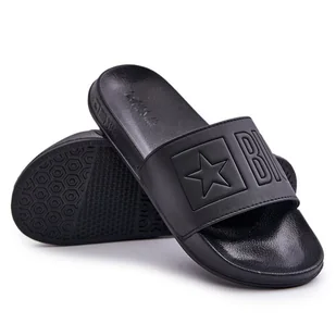 Piankowe Klapki Damskie Big Star OO274040 Czarne - Klapki i japonki damskie - miniaturka - grafika 1