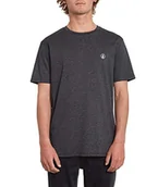 Koszulki męskie - Volcom T-Shirt męski Circle Blankshth Ss czarny heather black X-S - miniaturka - grafika 1