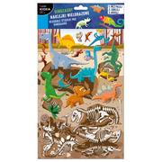 Szkolne artykuły papiernicze - Naklejki wielorazowe Dinozaury KIDEA - DERFORM - miniaturka - grafika 1