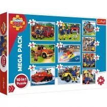 Trefl Puzzle Strażak Sam Zestaw 10w1 90356 90356 - Puzzle - miniaturka - grafika 2