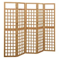 Parawany - VidaXL Lumarko Parawan pokojowy 5-panelowy/trejaż, drewno jodłowe, 201,5x180cm 316480 VidaXL - miniaturka - grafika 1