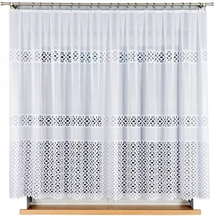 Adrianna Firana Żakardowa Wzór 018869 Wys. 160Cm, Kolor Biały (Na Metry) - Firany - miniaturka - grafika 1