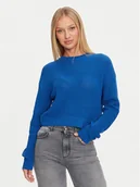 Swetry damskie - Noisy May Sweter Maysa 27021536 Niebieski Relaxed Fit - miniaturka - grafika 1