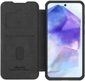 Etui i futerały do telefonów - Nillkin Etui z klapką i ochroną aparatu Qin Pro do Galaxy A56 5G, czarne - miniaturka - grafika 1