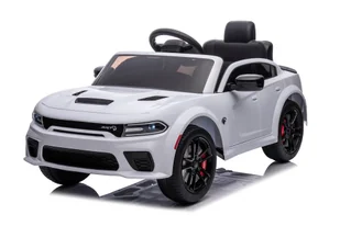 Auto na Akumulator Dodge Charger SRT Hellcat Redeye na licencji BIAŁY - Pojazdy elektryczne dla dzieci - miniaturka - grafika 1