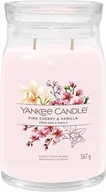 Świece - Yankee Candle Signature Pink Cherry & Vanilla Świeca Duża 567g - miniaturka - grafika 1