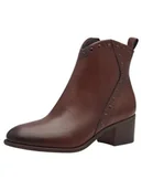 Kozaki damskie - Marco Tozzi Damskie botki Zip+Slip 2-25381-43 modne kozaki, koniak, 36 EU, koniak, 36 EU - miniaturka - grafika 1