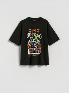Reserved - T-shirt z nadrukiem Fortnite - czarny - Koszulki dla chłopców - miniaturka - grafika 1