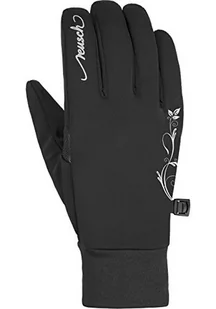 Reusch Saskia TOUCHTEC damskie rękawiczki, czarne/srebrne, 8 - Rękawiczki - miniaturka - grafika 1