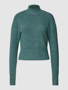 Swetry damskie - Sweter z dzianiny ze stójką model ‘NELLA’ - miniaturka - grafika 1