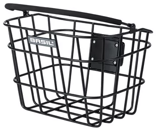 Basil Bremen Alu KF Kosz rowerowy, matte black 2021 Kosze na kierownicę 11244 - Koszyki rowerowe - miniaturka - grafika 1