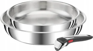 TEFAL L9759002 INGENIO Zestaw patelni 3-elementowy 24/28 cm+rączka - Zestawy garnków i patelni - miniaturka - grafika 1