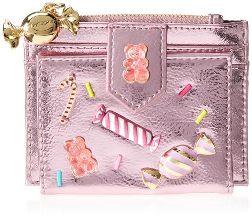 Betsey Johnson Damski portfel Candy Bifold, różowy, Rosa, jeden rozmiar