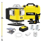 Poziomice laserowe - ZESTAW Laser krzyżowy Nivel System CL5V fioletowy + tyczka rozporowa LP-36 Nivel System - miniaturka - grafika 1