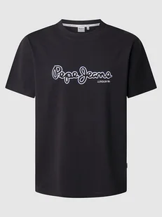 Pepe Jeans Koszulka "Dorian" w kolorze czarnym - Koszulki męskie - miniaturka - grafika 1