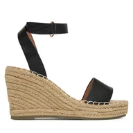 Espadryle damskie - Espadryle DeeZee JSZ2022-06 Czarny - miniaturka - grafika 1