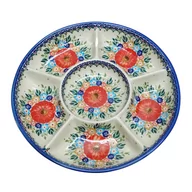 Miski i półmiski - Ceramiczna półmisek dzielony Ceramika Bolesławiec - miniaturka - grafika 1