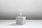 Lampy stojące - Sollux Lighting Lampa biurkowa ARIZ beton PERSIAN INDIGO - miniaturka - grafika 1