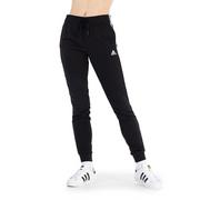 Spodnie sportowe damskie - Spodnie adidas Essentials Fleece 3-Stripes GM5551 - czarne - miniaturka - grafika 1
