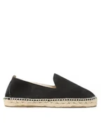 Espadryle męskie - Manebi Espadryle Flat Espadrilles K 1.0 C0 Czarny - miniaturka - grafika 1