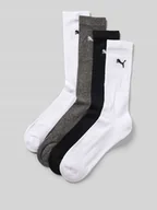 Skarpetki męskie - Skarpety z nadrukiem z logo w zestawie 4 szt. - miniaturka - grafika 1