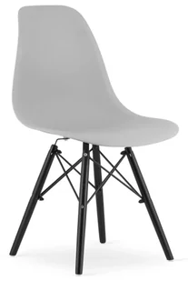 Komplet szarych krzeseł minimalistycznych 4 szt. E3-W70 - Krzesła Komplet szarych krzeseł minimalistycznych 4 szt. E3-W70 - Krzesła - miniaturka - grafika 1