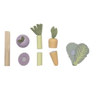 Zabawki interaktywne dla dzieci - ZESTAW DREWNIANE WARZYWA DO KROJENIA - miniaturka - grafika 1