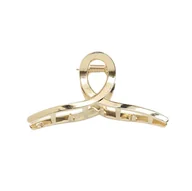 Ozdoby do włosów - Klamra do włosów mocna metalowa elegancka spinka złota szczęka klasyczna - miniaturka - grafika 1