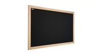 Tablice i flipcharty - Allboards Tablica kredowa czarna 70x50 cm rama drewniana naturalna TB75NAT - miniaturka - grafika 1