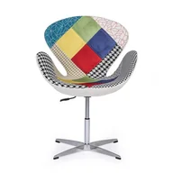 Fotele - Fotel obrotowy WING II patchwork - miniaturka - grafika 1