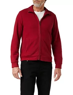 Pierre Cardin Męska bluza dresowa Brushed Rib, czerwona, S - Bluzy męskie - miniaturka - grafika 1