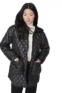 Koszule damskie - Trendyol Damska koszula z kołnierzykiem, jednokolorowa, oversize, kurtka zimowa, czarny, S, Czarny - miniaturka - grafika 1